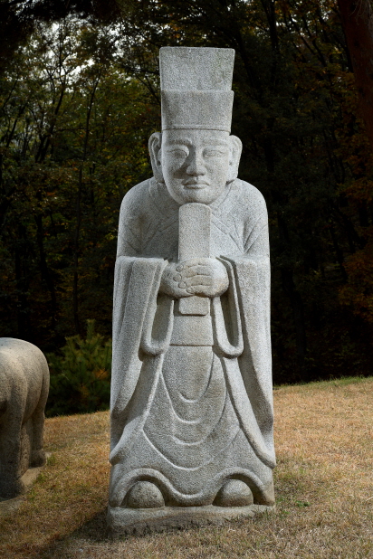 제1대 태조 계비 신덕왕후 정릉의 서측 문석인, 1670년 재조성